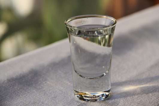 A glass of Pálinka